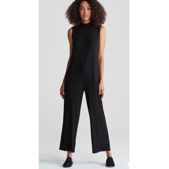 eileen fisher mock neck jumpsuit
